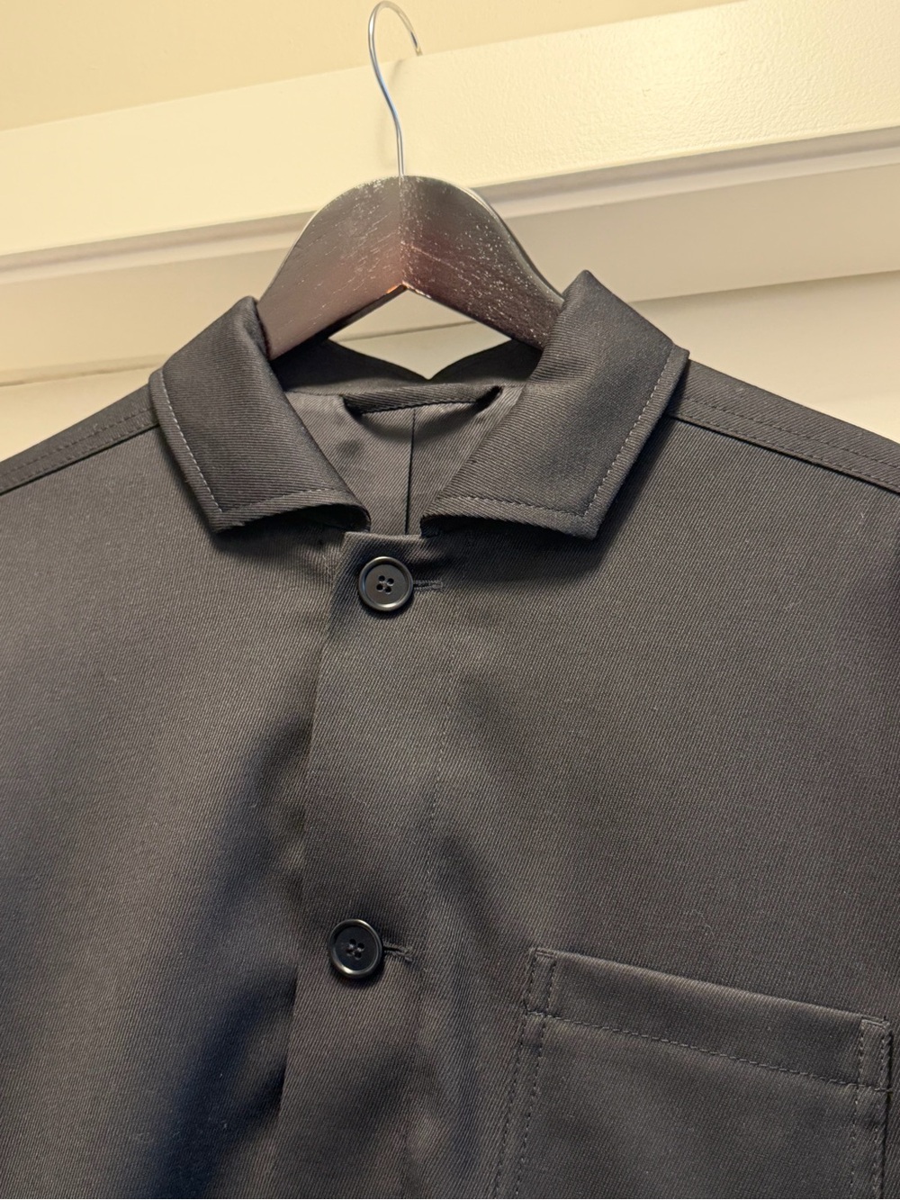 Men's Fillipa K Black Button-Up Jacket - Picture 2 of 8